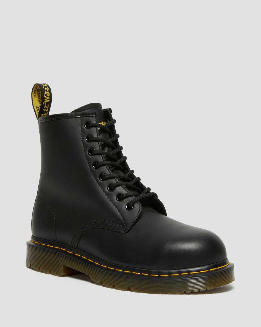 Dr. Martens 1460 Slip Resistant Steel Toe Kadın Originals Botlar - Bot Siyah |UJFXS1342|